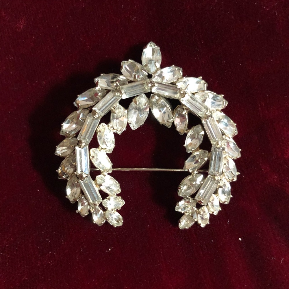 2 Rhinestone Brooches - Picture 2 of 5